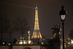 Eiffel Tower at night